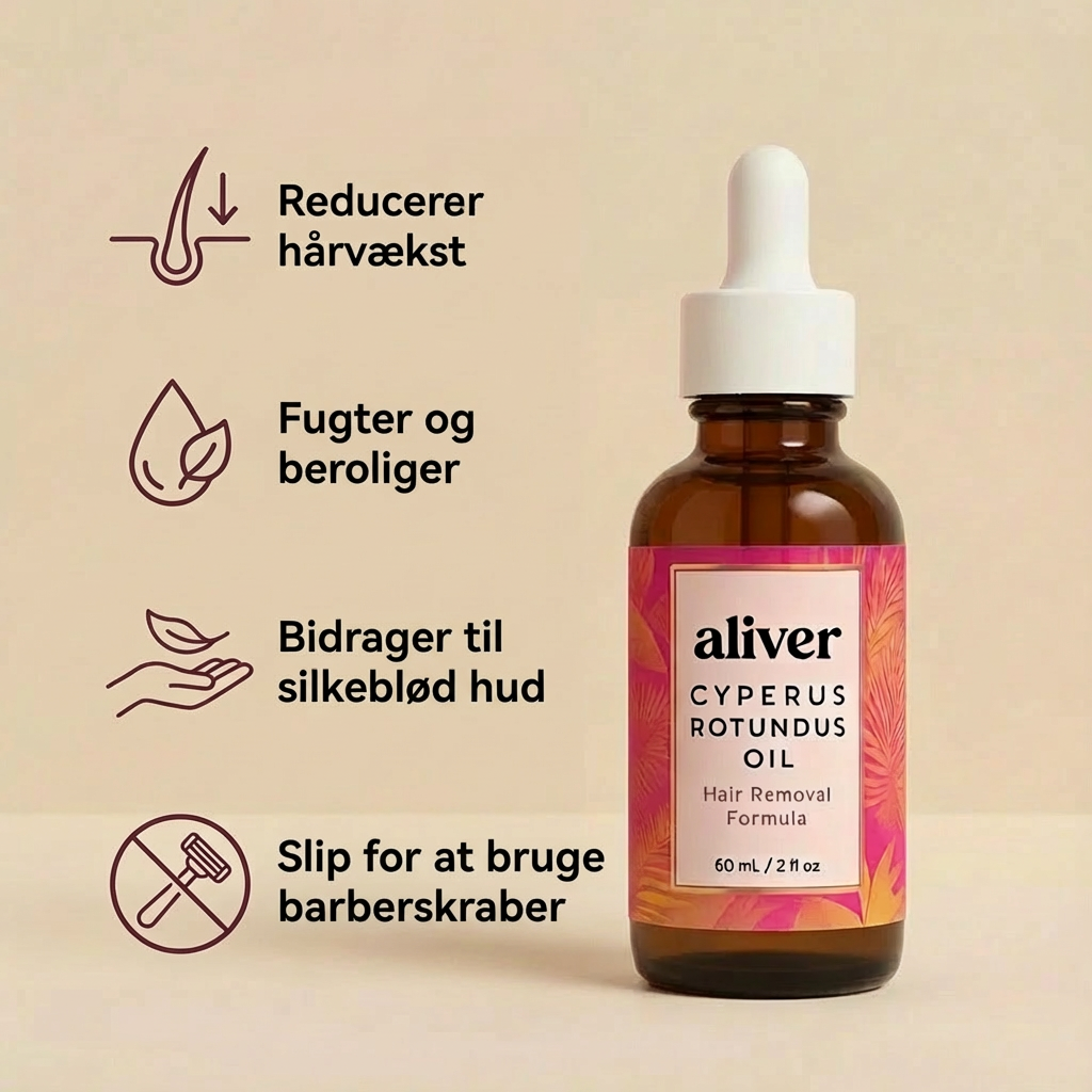 Hårborttagningsolie – Naturligt Glat Og Hårfri
